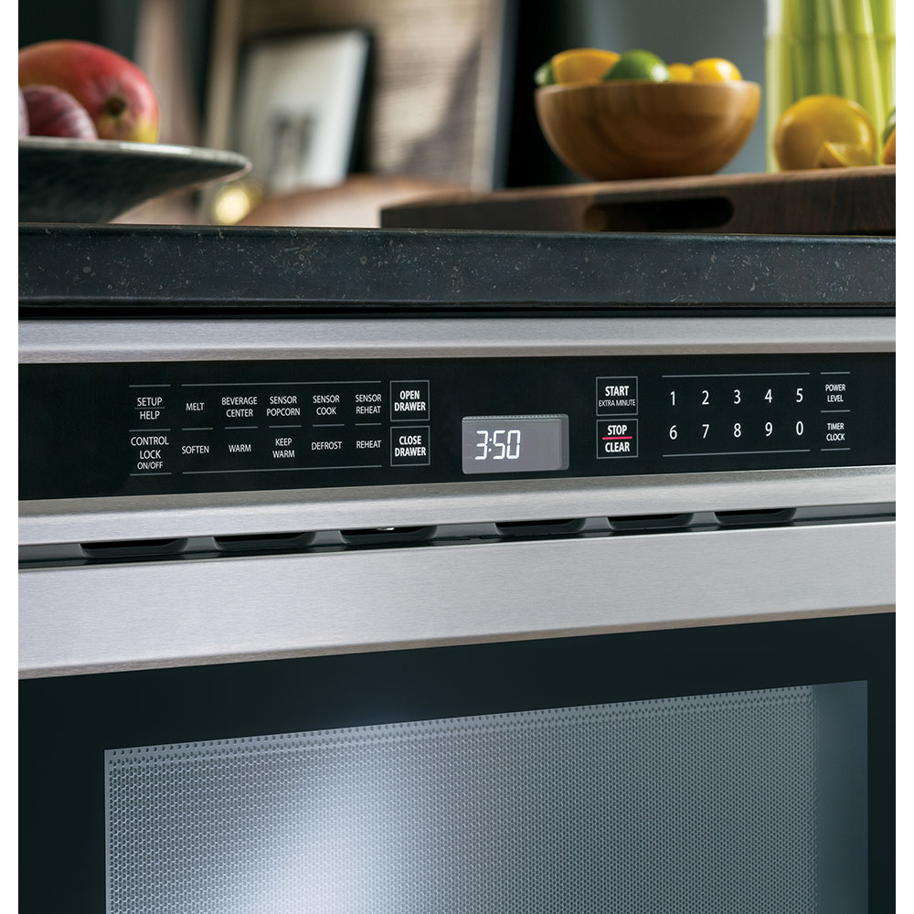 Electronic touch control with white LED display