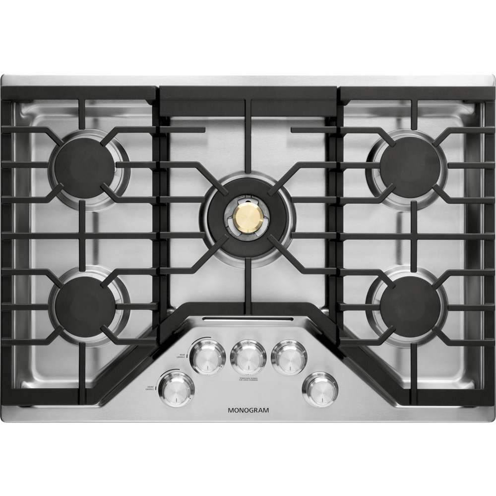 Monogram 30" Deep Recessed Gas Cooktop Stainless Steel - ZGU30RSLSS Monogram 30" Deep Recessed Gas Cooktop Stainless Steel - ZGU30RSLSS